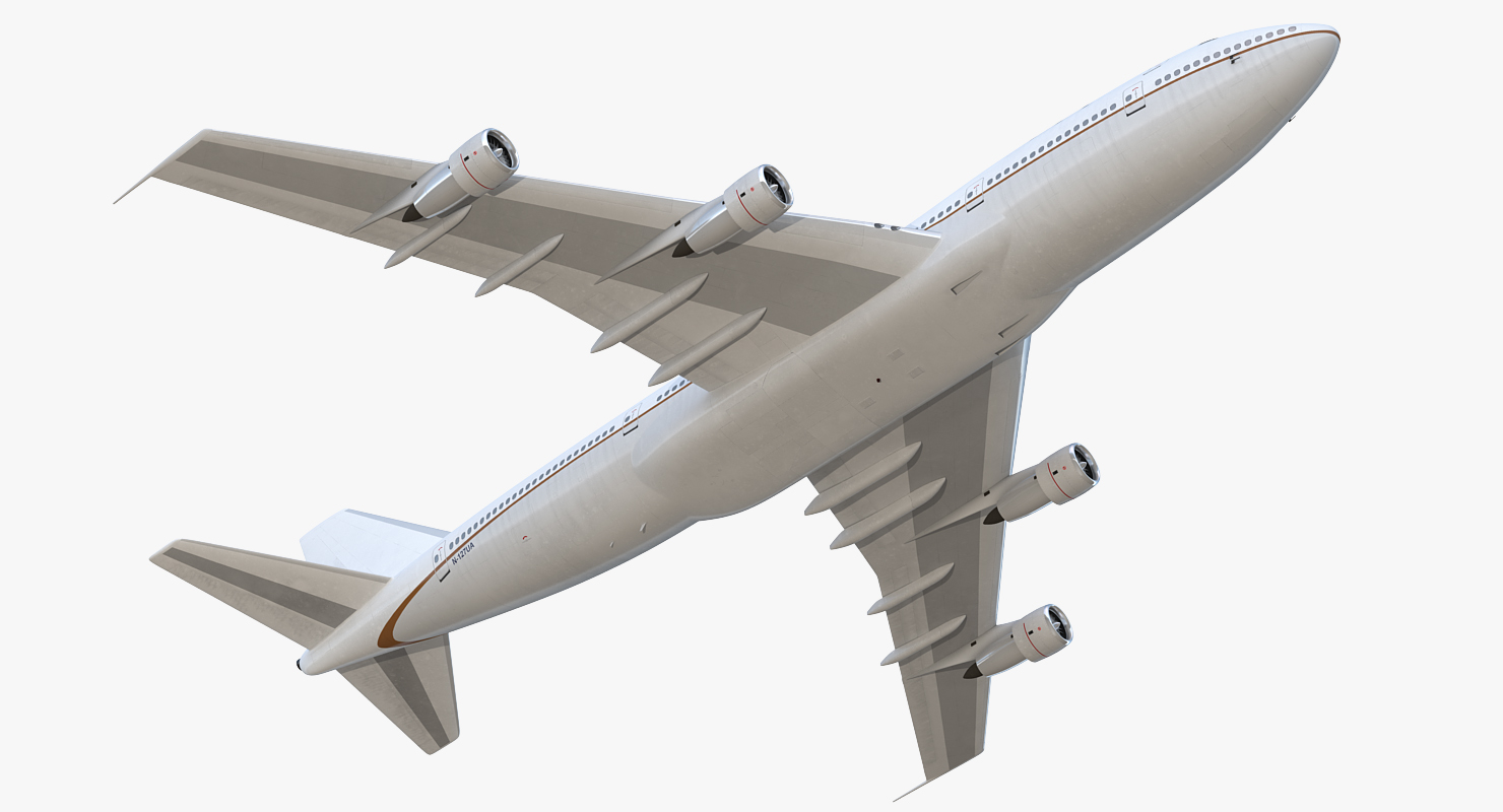 3D Boeing 747 100B Generic model