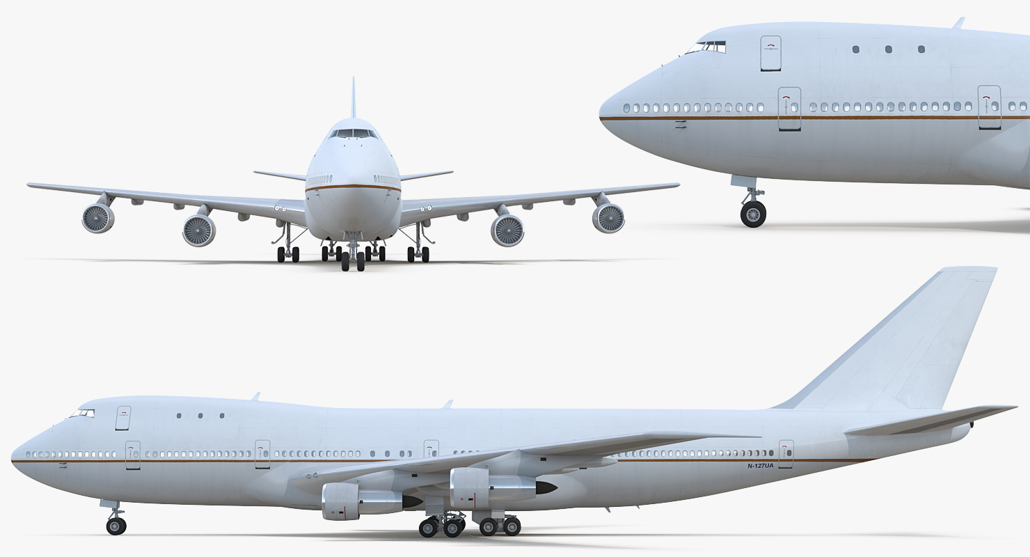 3D Boeing 747 100B Generic model