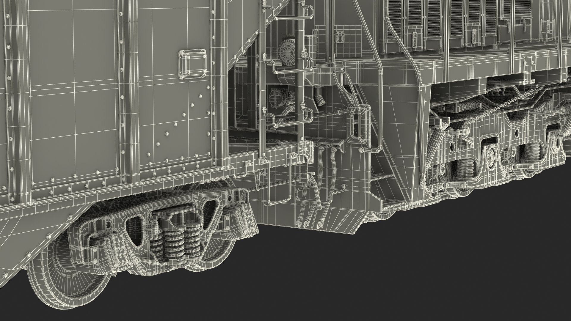 3D Locomotive Canadian Pacific with Hopper Car Generic