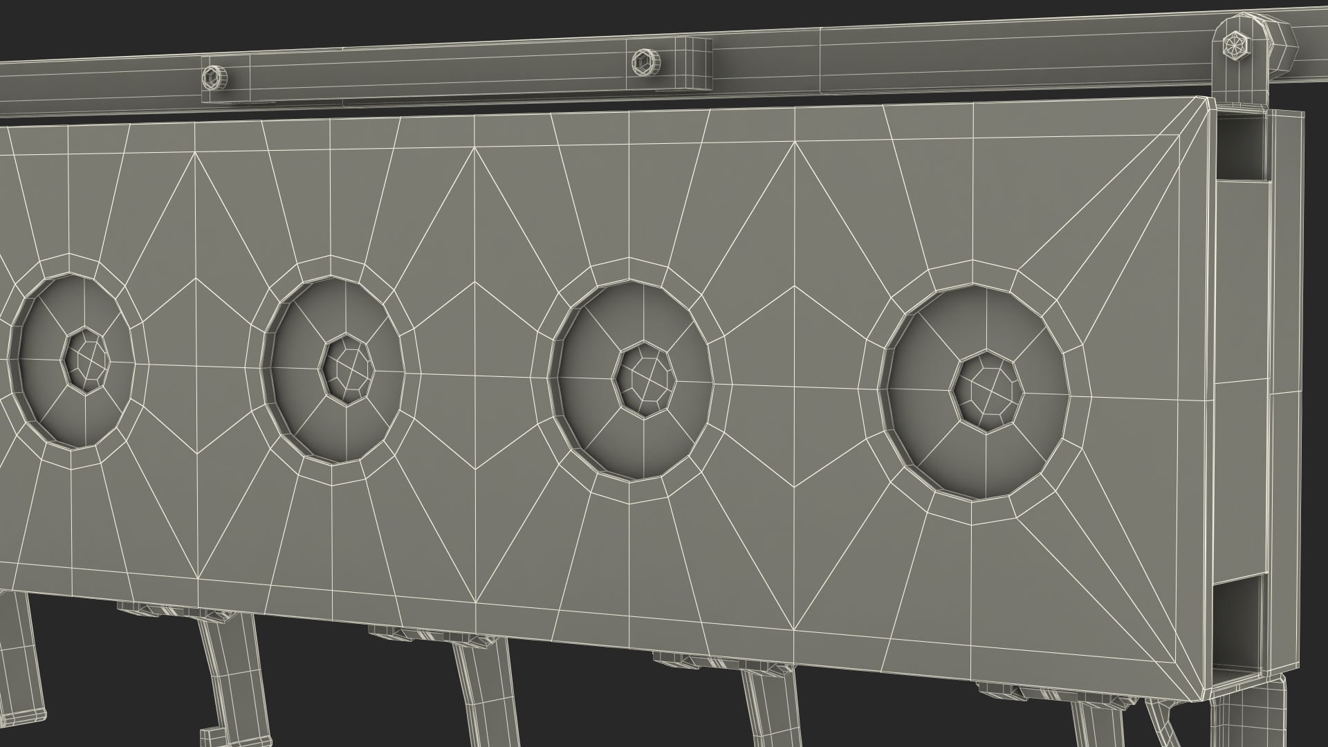 3D model Biathlon Knockdown Target