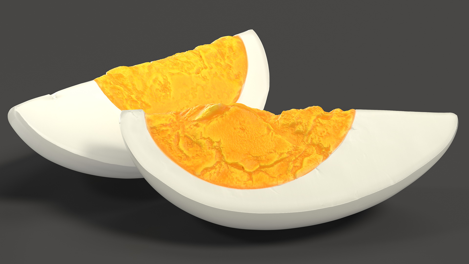 Hard Boiled Egg Quarters 3D model