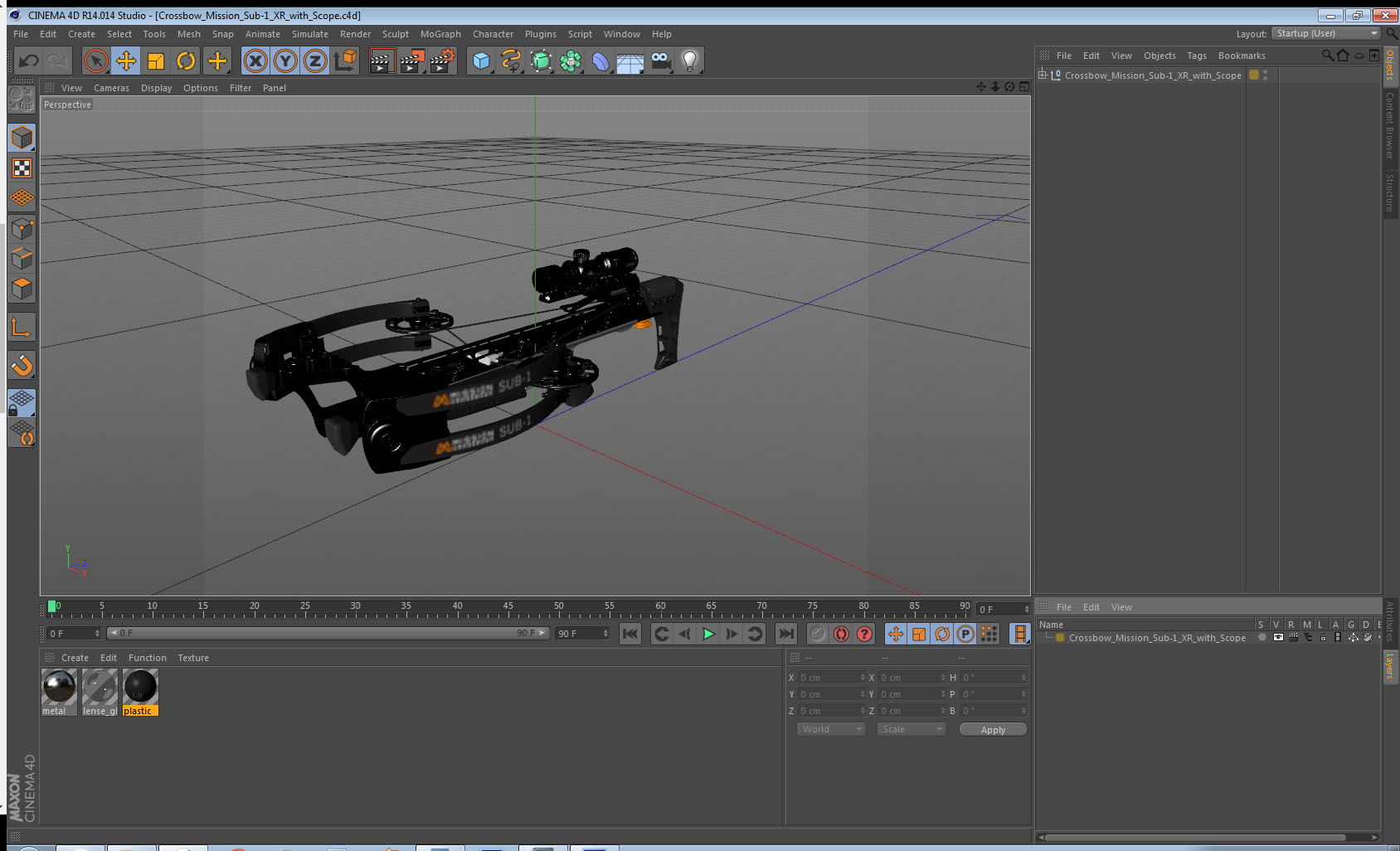 3D Crossbow Mission Sub-1 XR with Scope