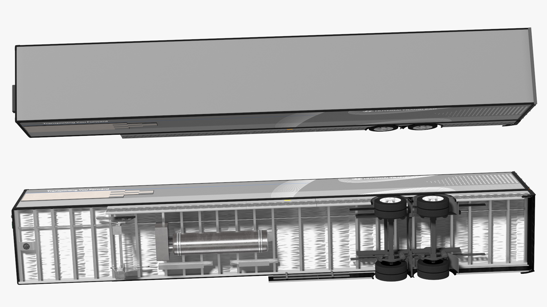 Trailer Hyundai HDC-6 Rigged for Maya 3D