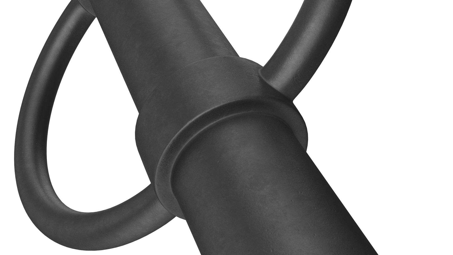 Cycle Rack Parking Black 3D model