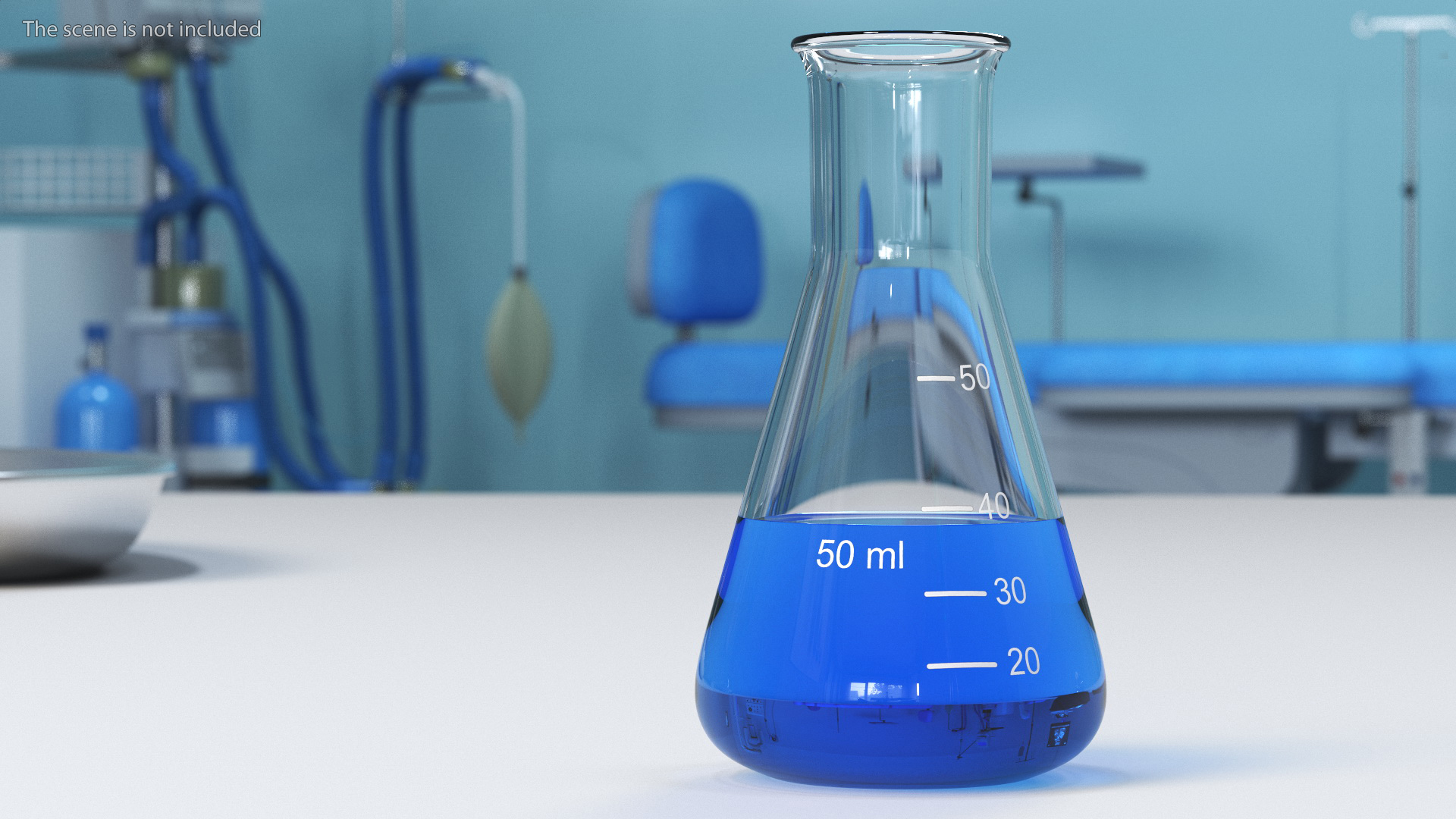 3D Conical Flask 50ml model