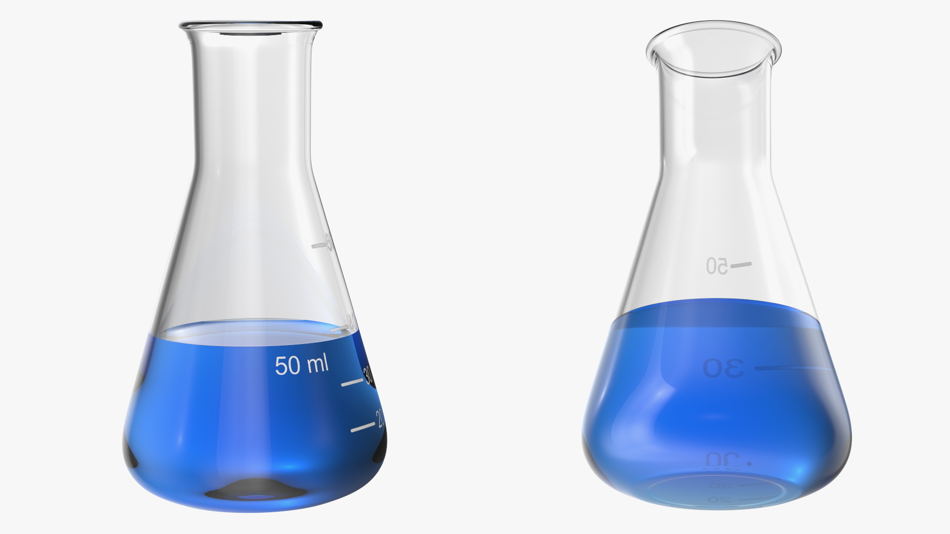 3D Conical Flask 50ml model