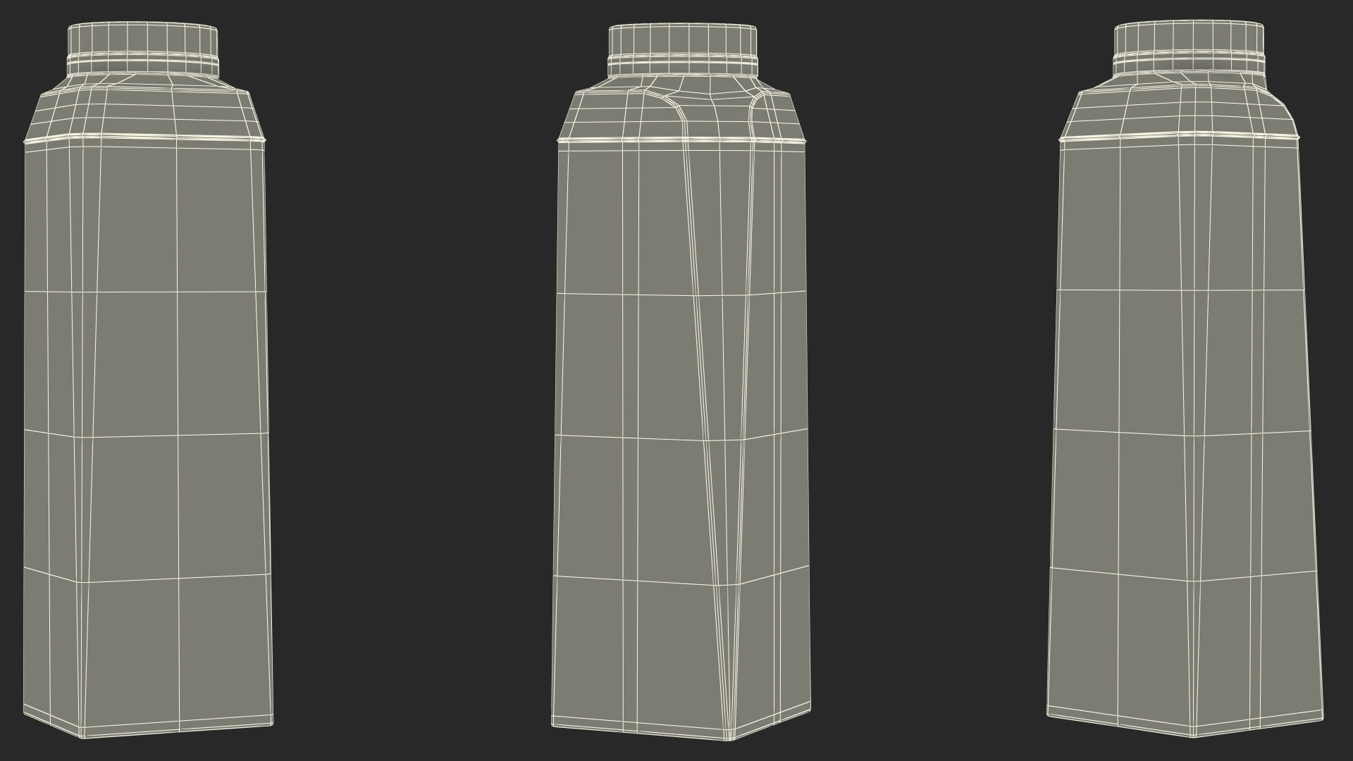 3D model Multilayered Carton Beverage Bottle