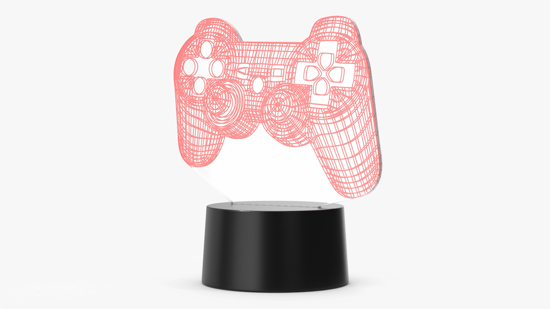 3D 3D Illusion Lamp Gamepad Red model