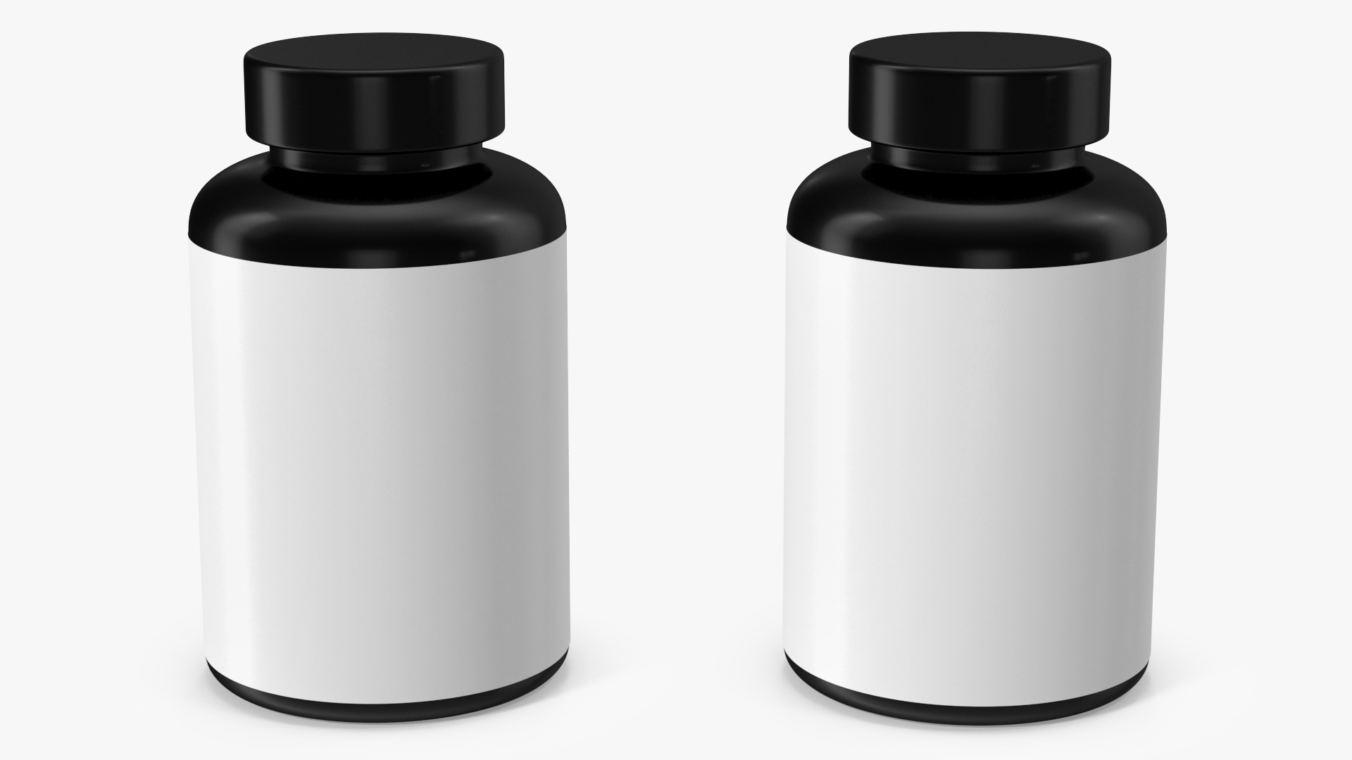 Sport Supplement Plastic Jar Blank 3D model