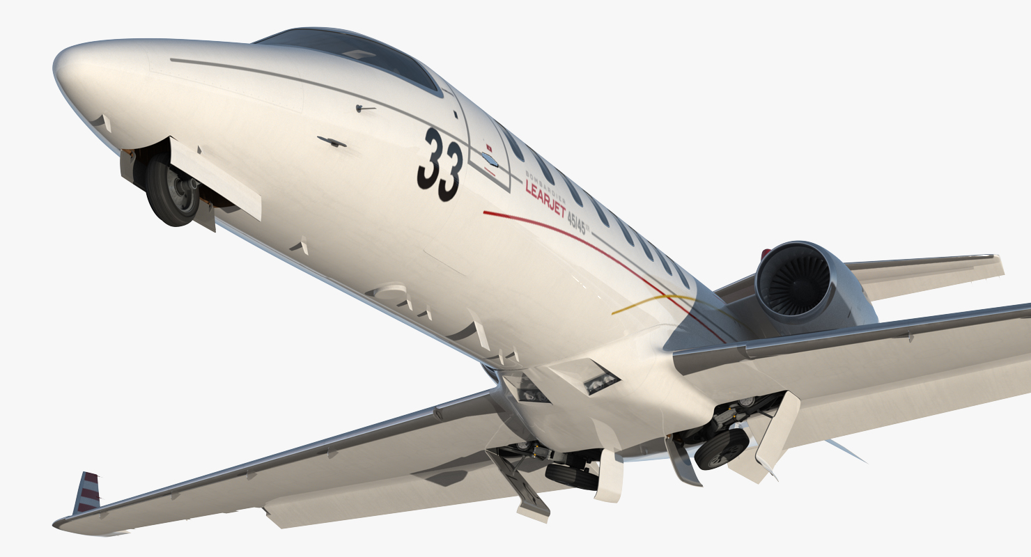 3D model Bombardier Learjet 45XR Rigged