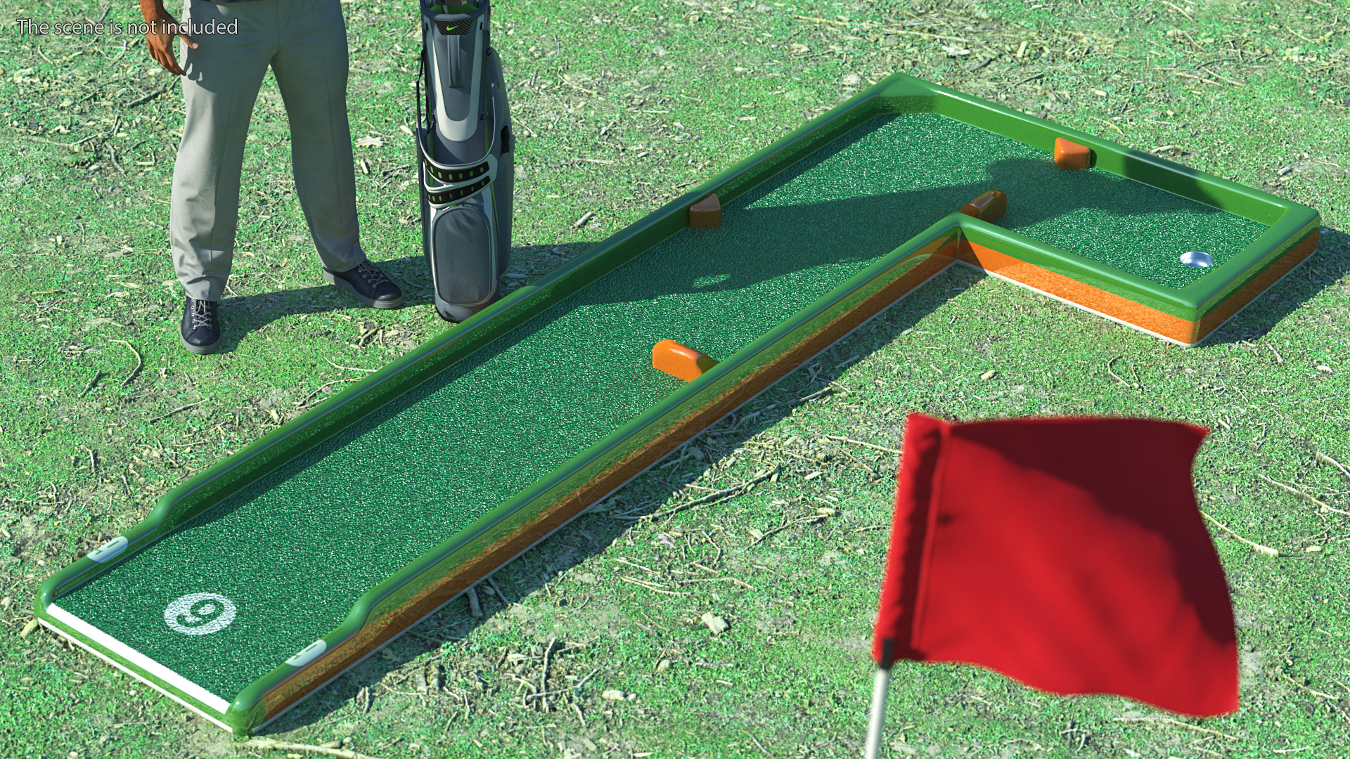 Minigolf 35 Portable Course Hole 9 3D model