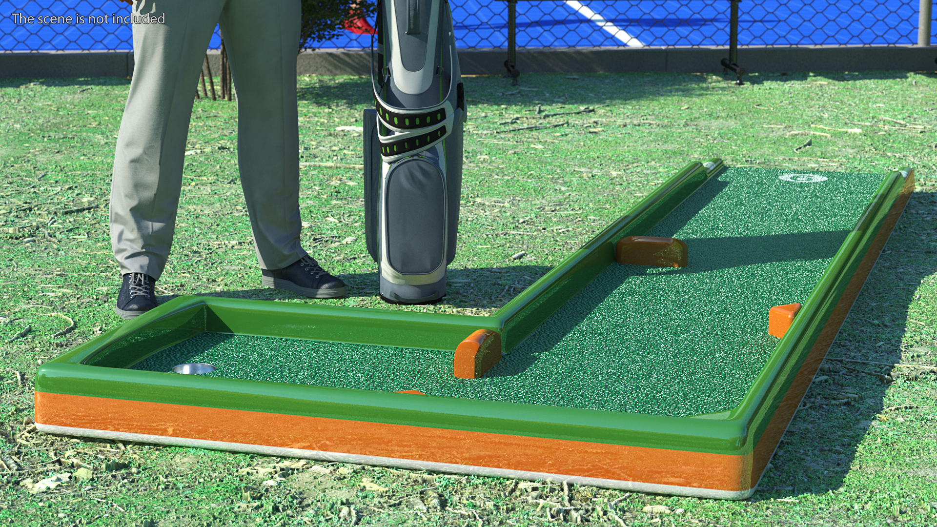 Minigolf 35 Portable Course Hole 9 3D model