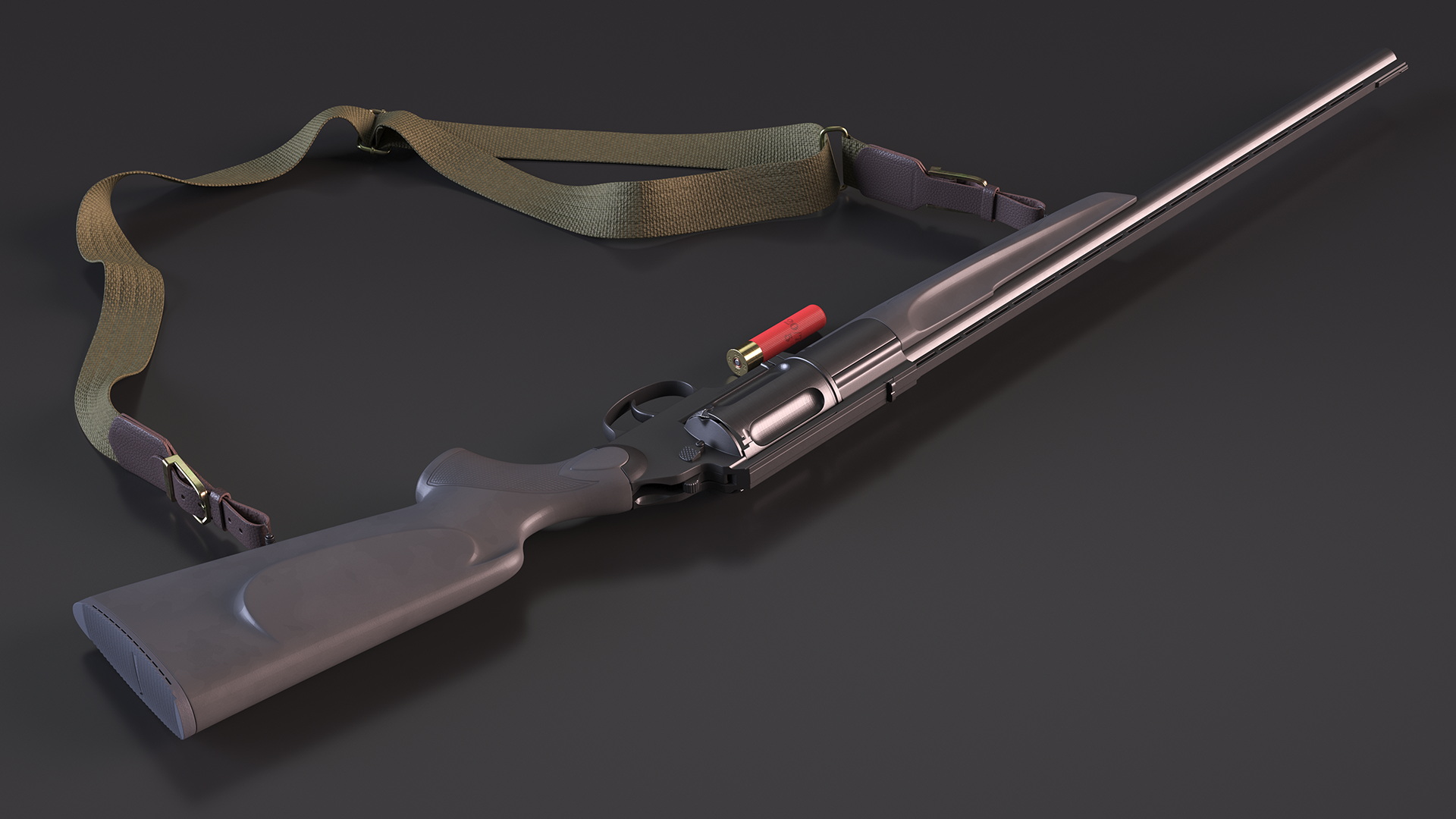 3D model Russian Shotgun MC-255 Polymer