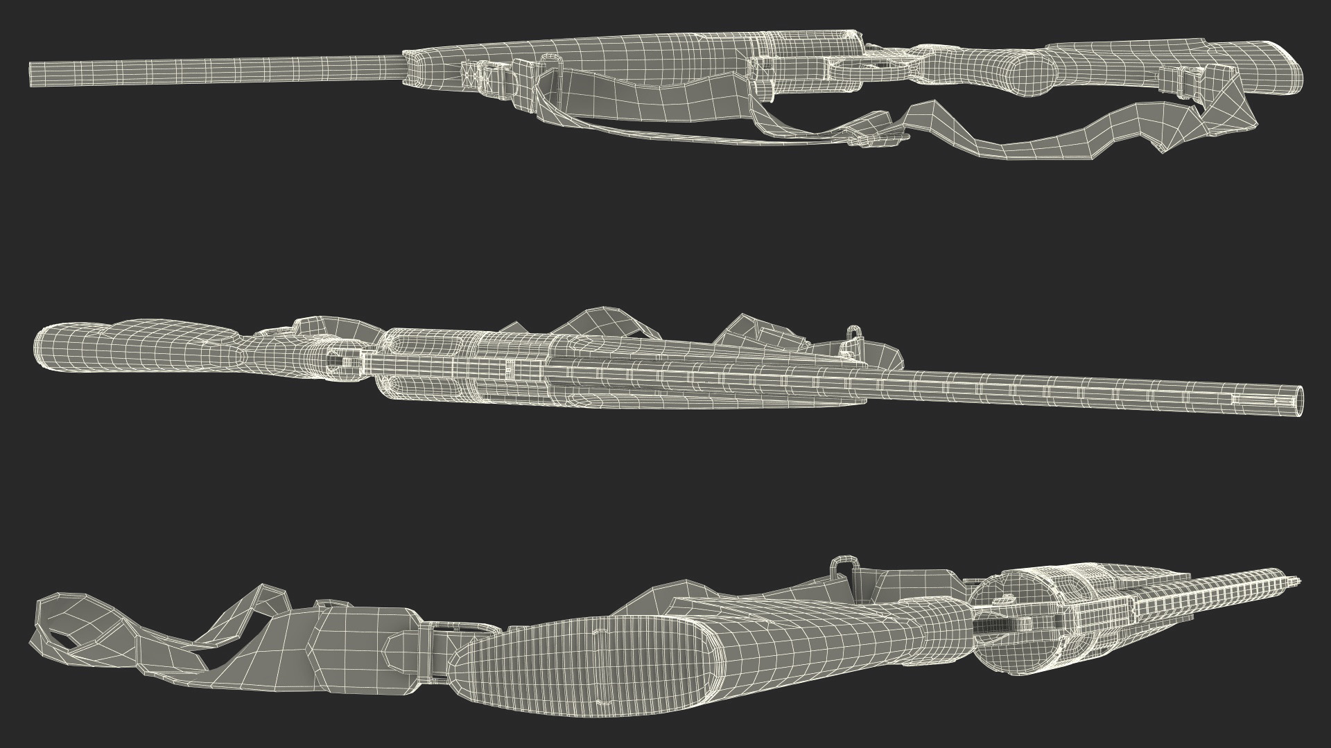 3D model Russian Shotgun MC-255 Polymer