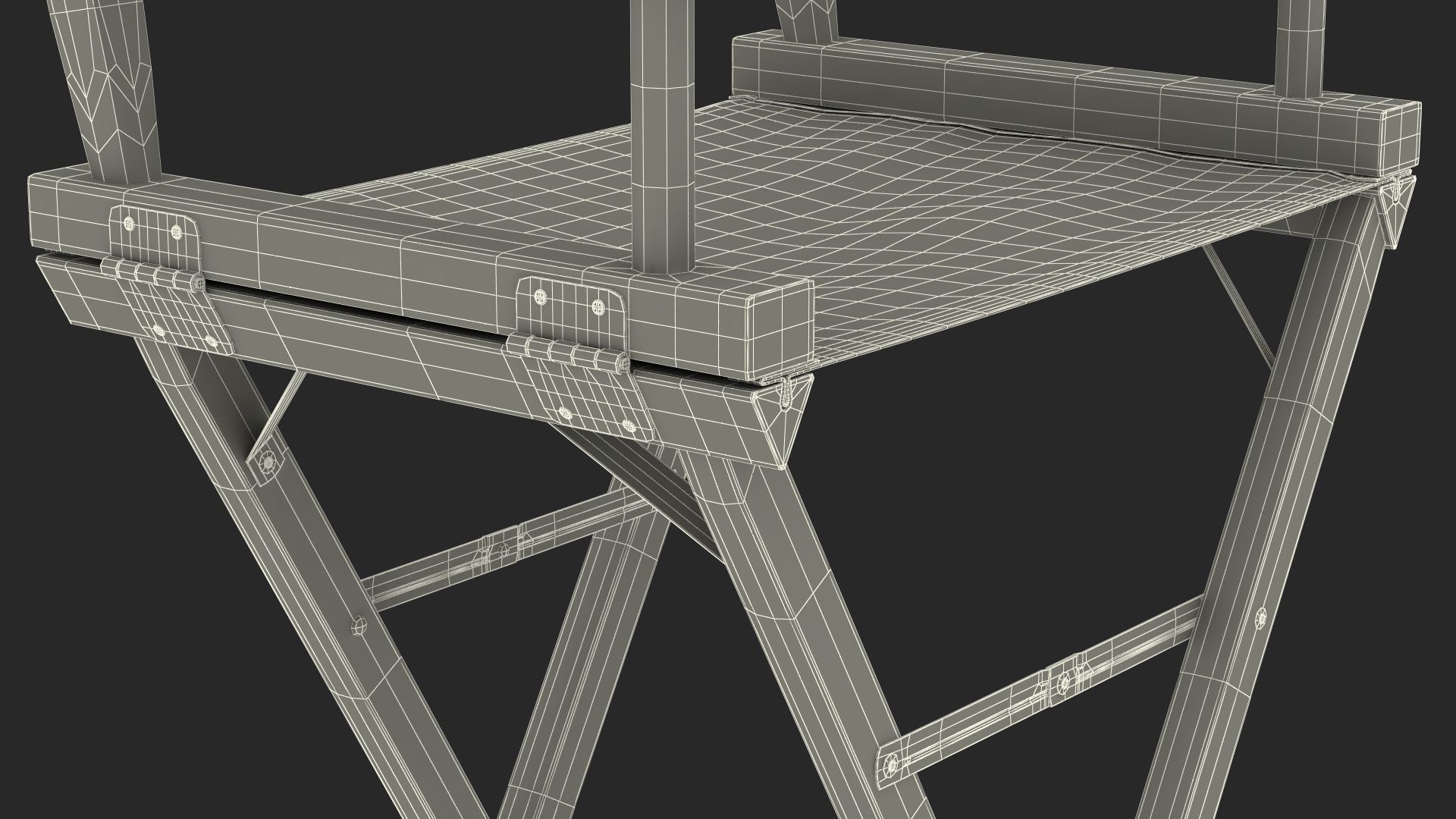 Tall Director Chair 3D model