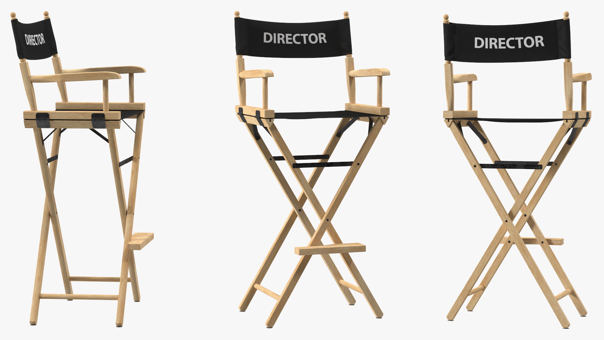 Tall Director Chair 3D model