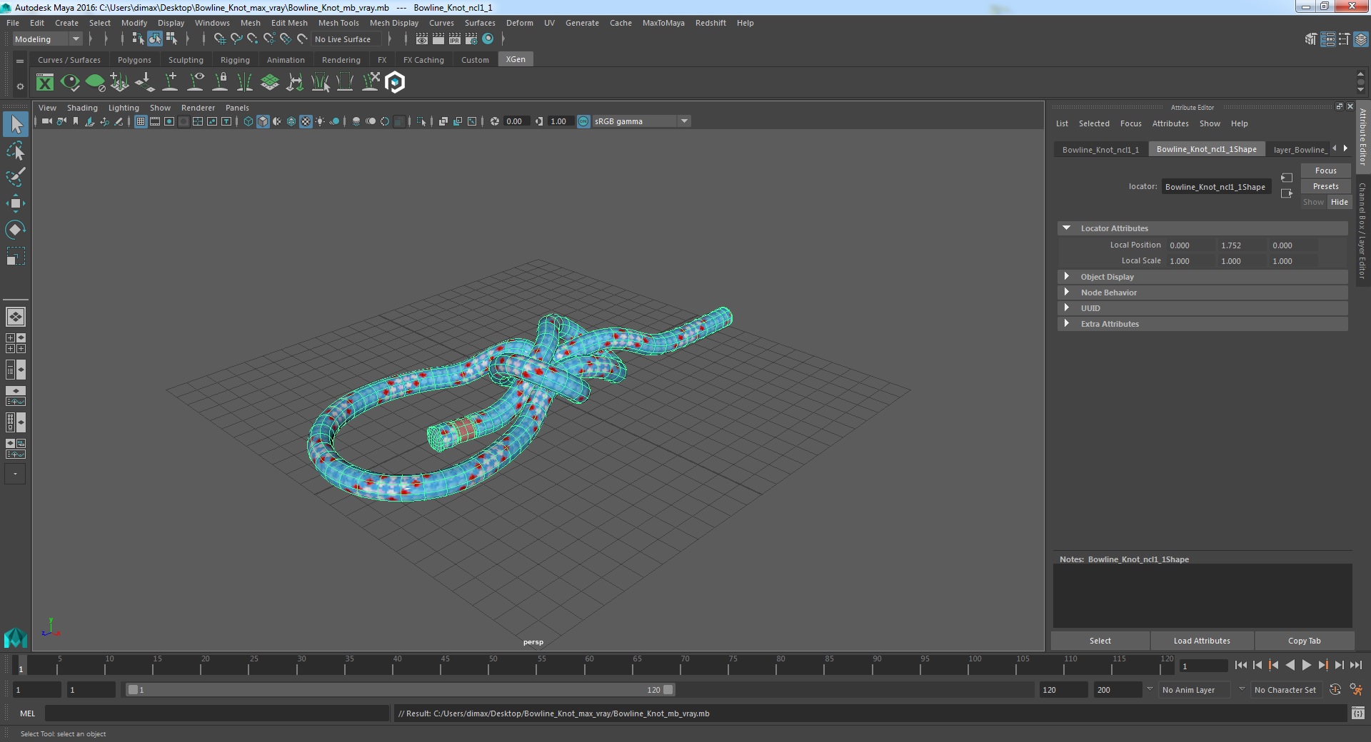 Bowline Knot 3D