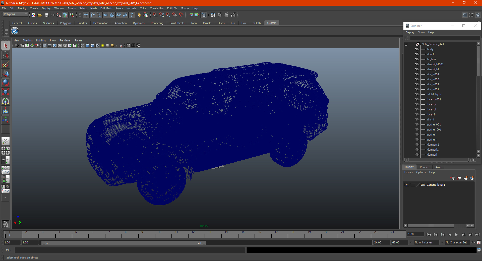 3D model 4x4 SUV Generic