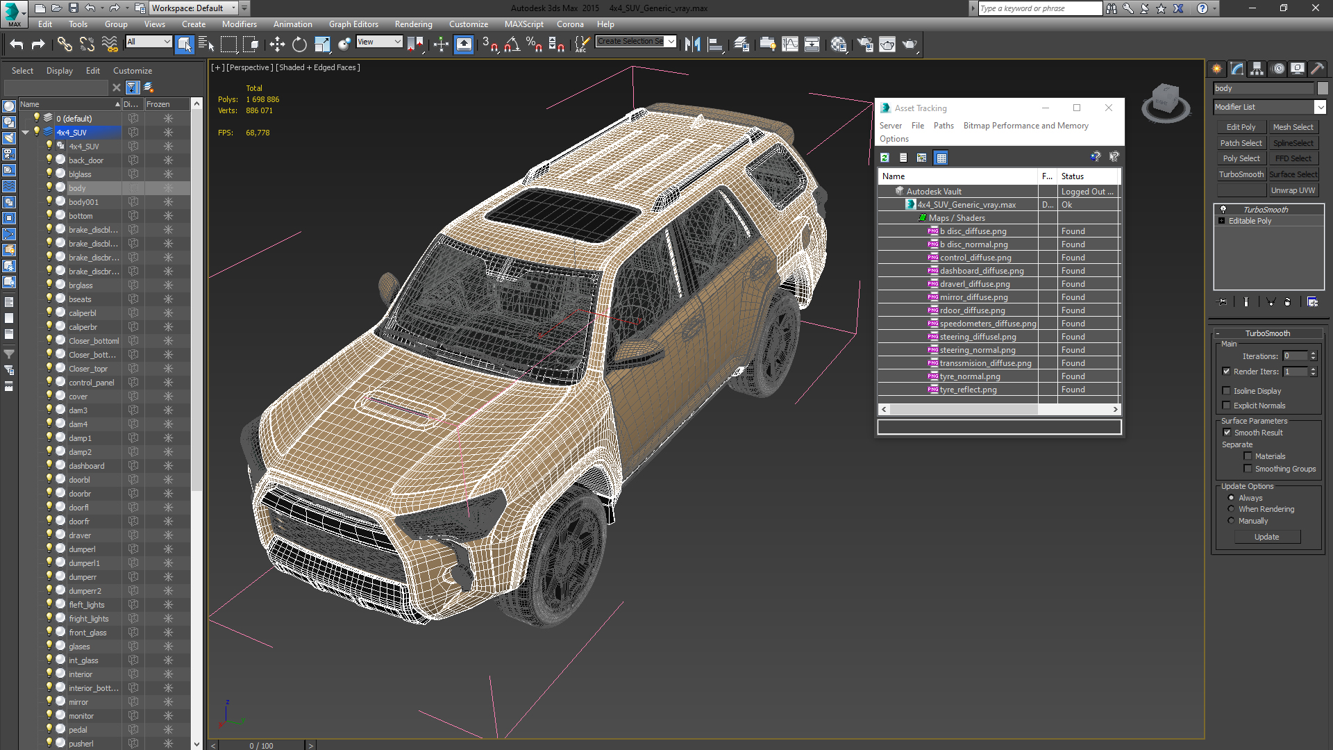 3D model 4x4 SUV Generic