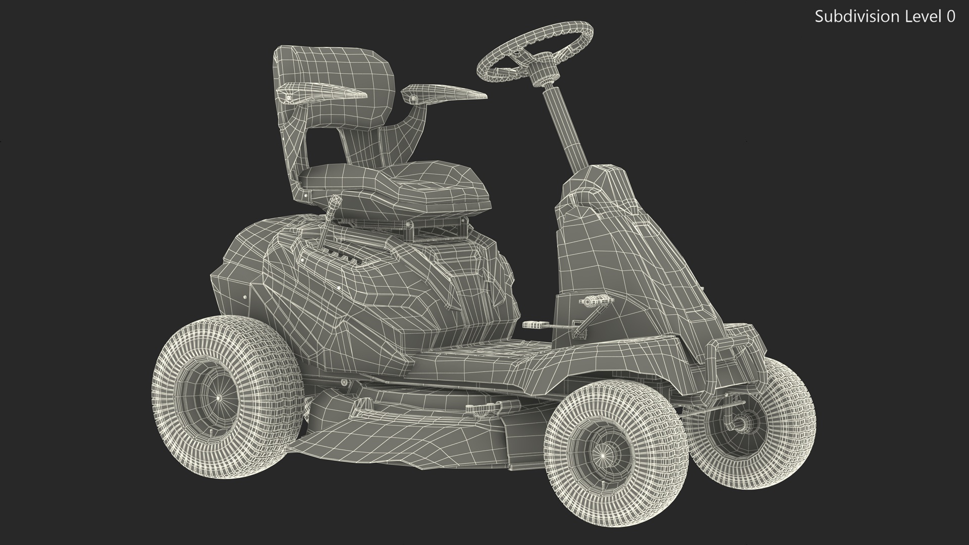 Riding Lawn-Mower Cub Cadet 3D