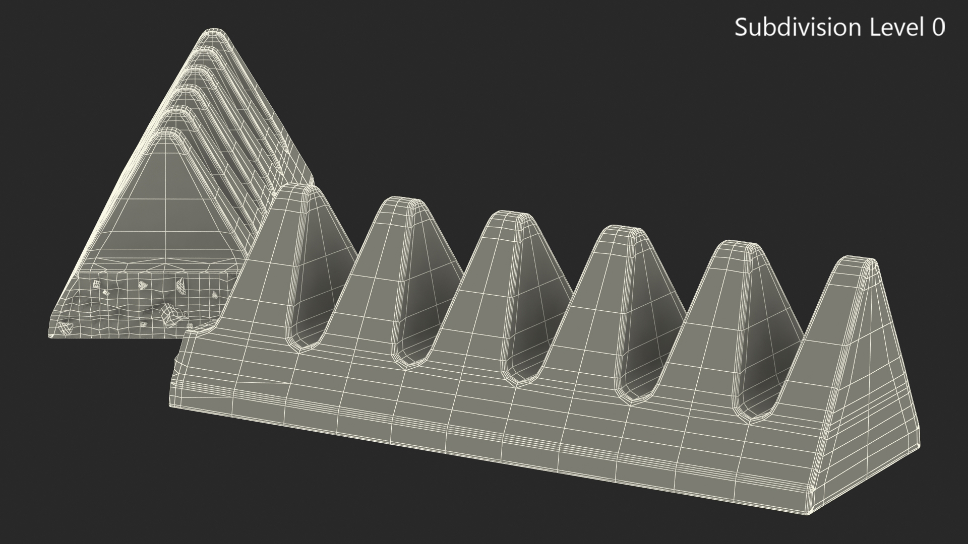 Toblerone Milk Chocolate Split Bar 3D model