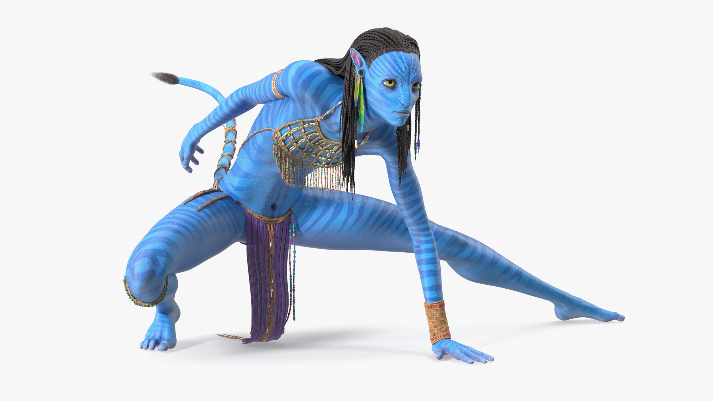 3D model Neytiri Avatar Rigged for Cinema 4D