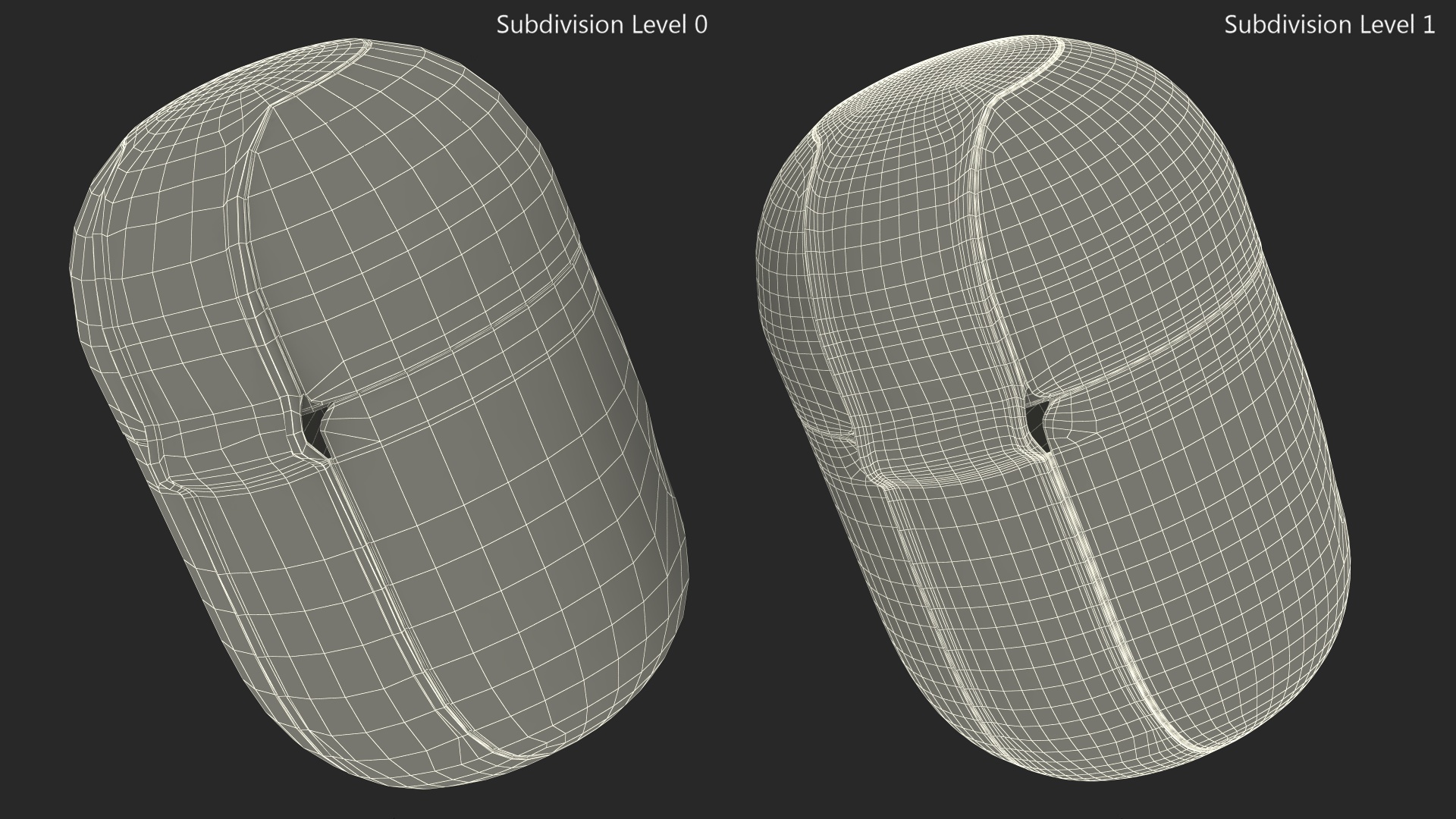 3D model Closed Dark Kinder Egg Plastic Container