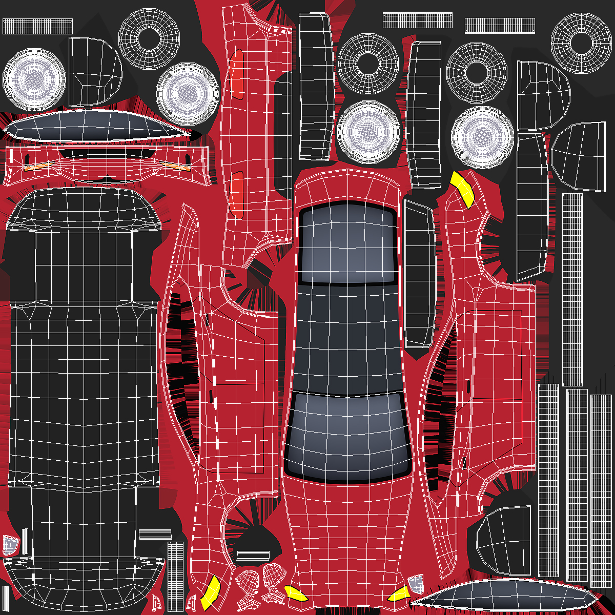 3D Cartoon Tesla Model S