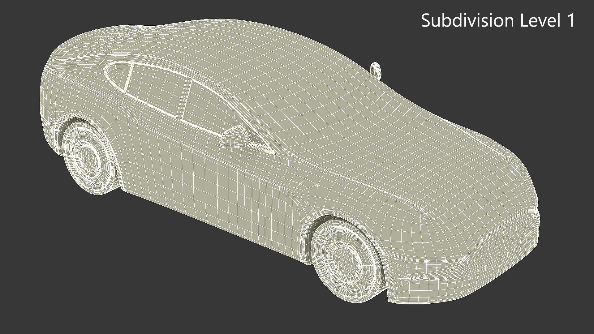 3D Cartoon Tesla Model S