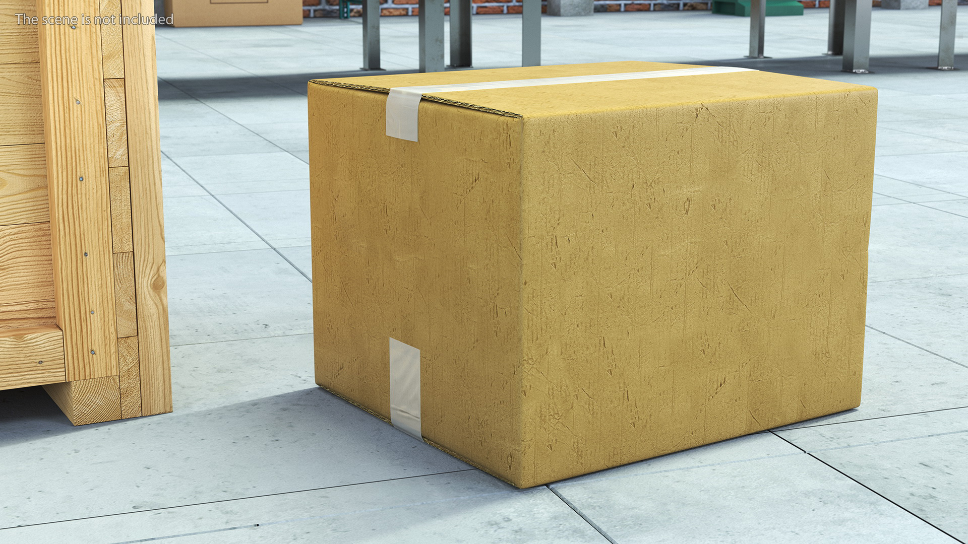 3D model Cardboard Moving Box