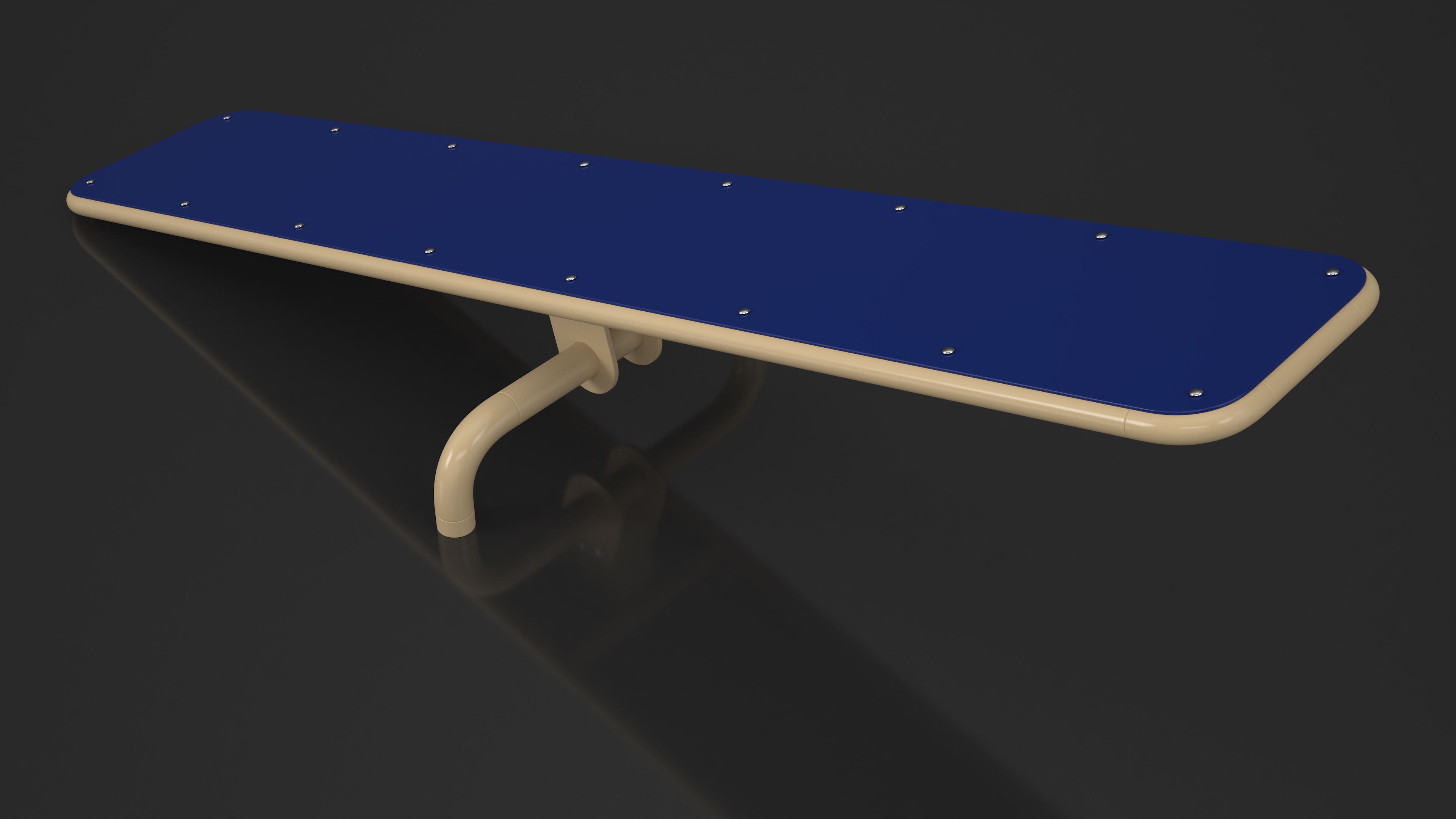 3D Teeter Totter for Dog Park Blue