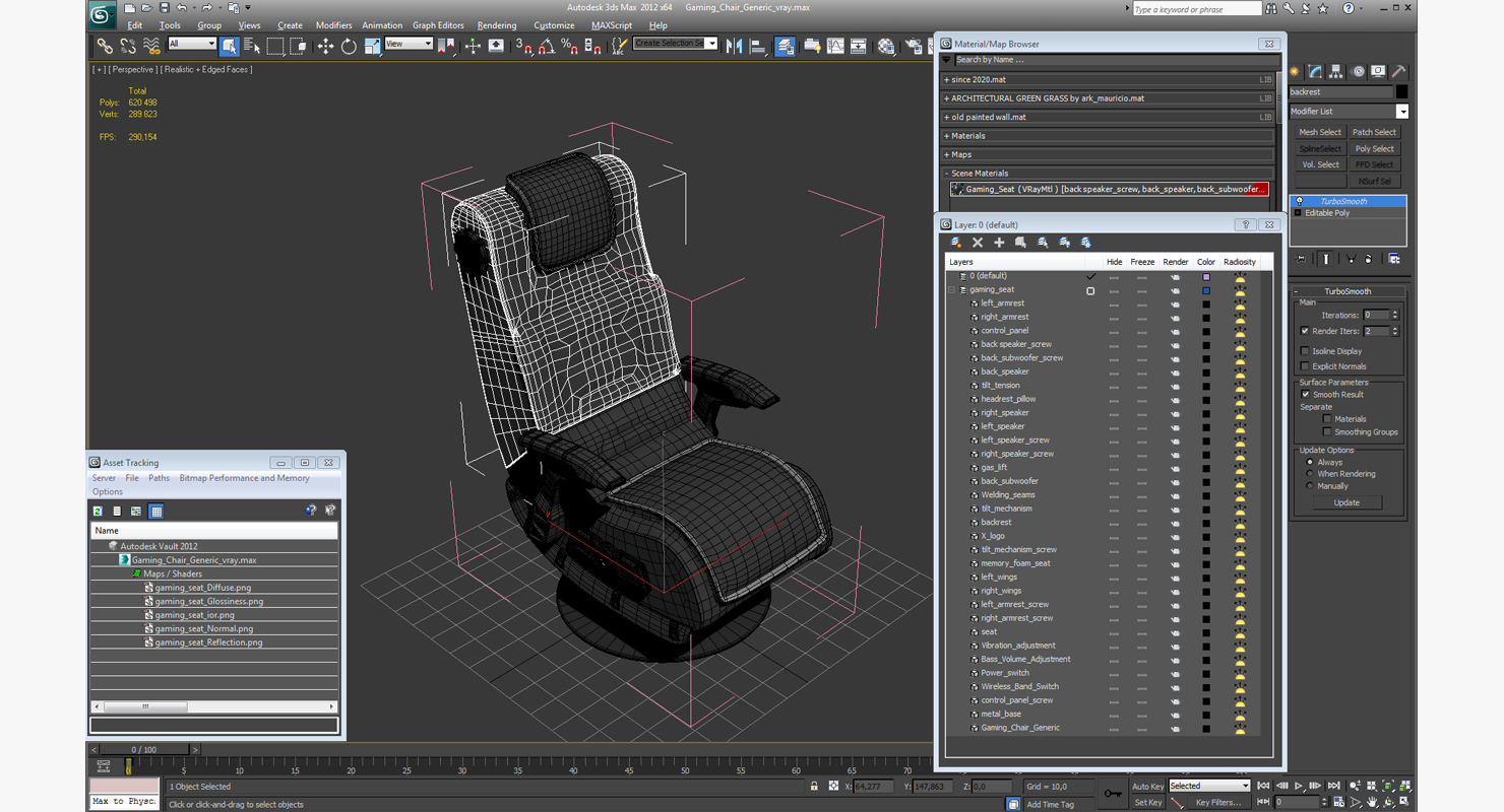 3D model Gaming Chair Generic