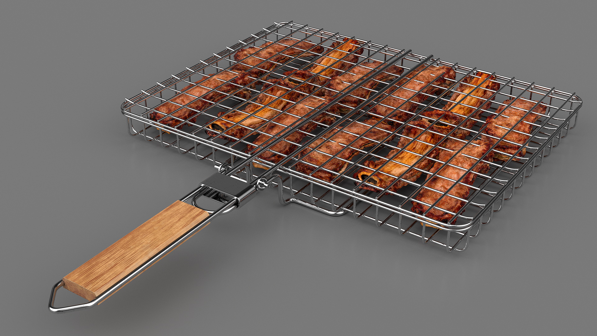 Grilled Pork Ribs 3D