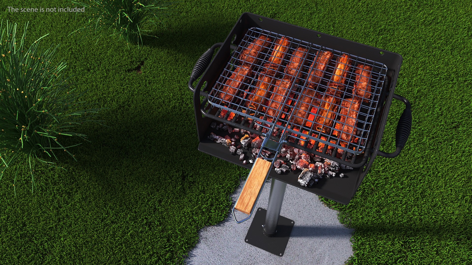 Grilled Pork Ribs 3D