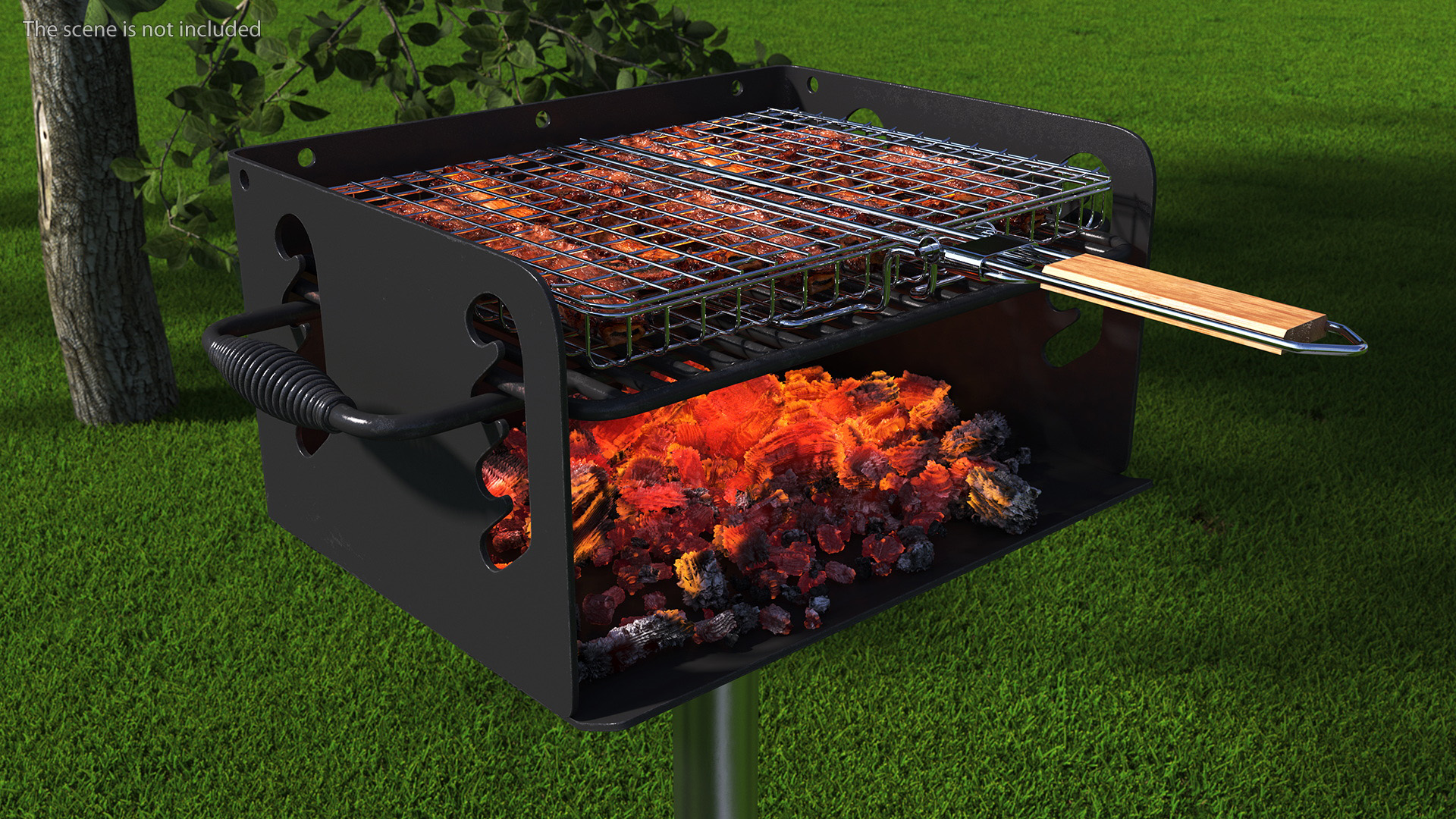 Grilled Pork Ribs 3D