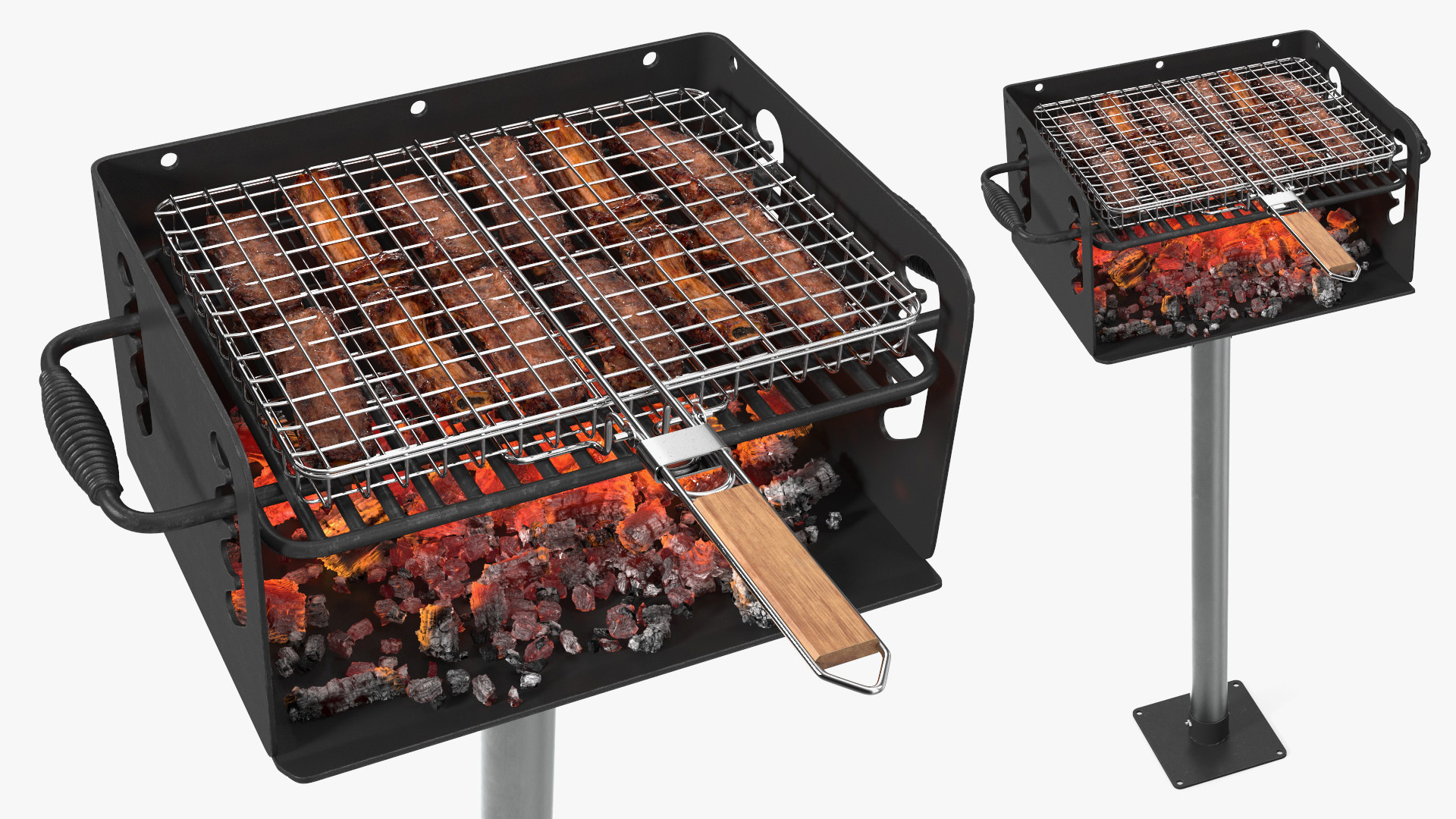 Grilled Pork Ribs 3D