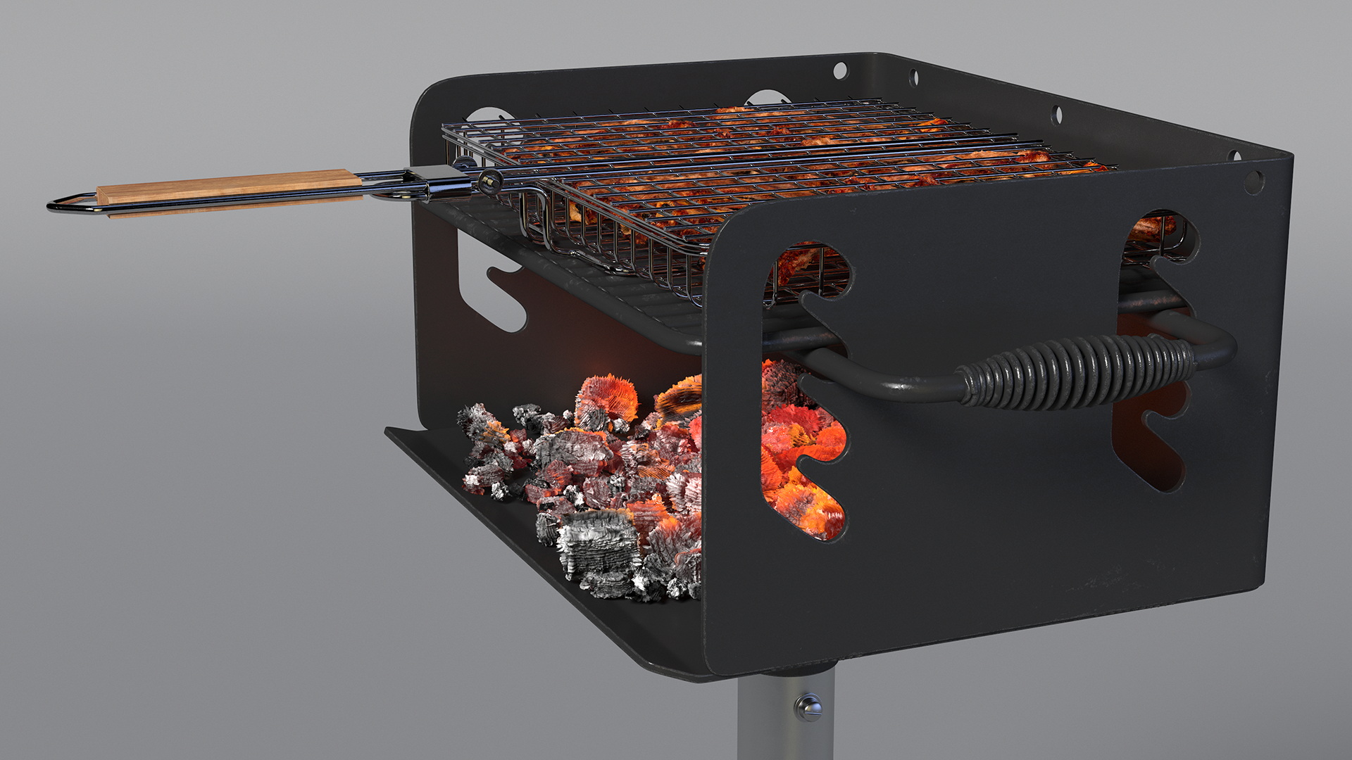 Grilled Pork Ribs 3D