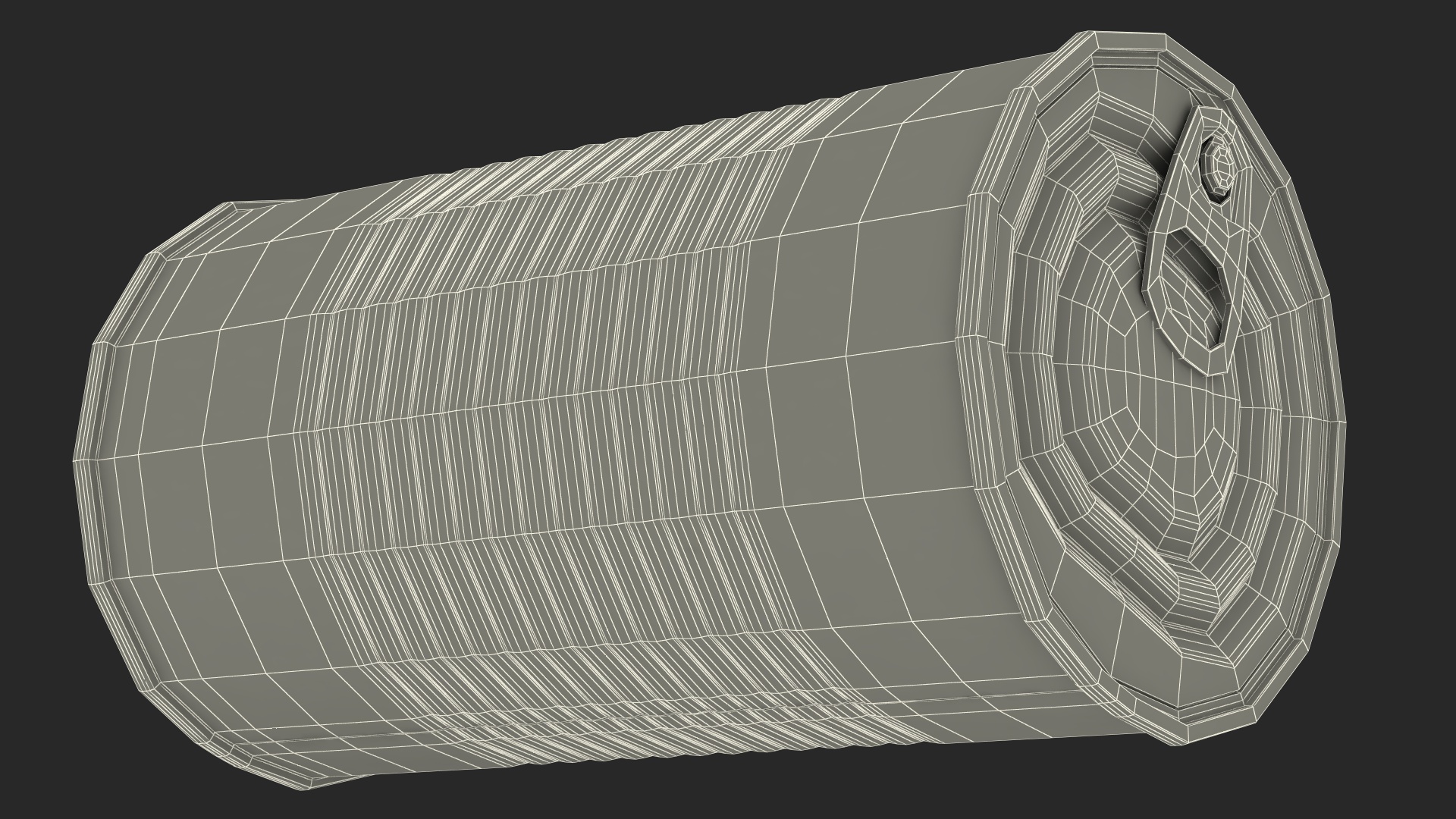 Tin Can Dispenser with Tin Cans and Price Label 3D