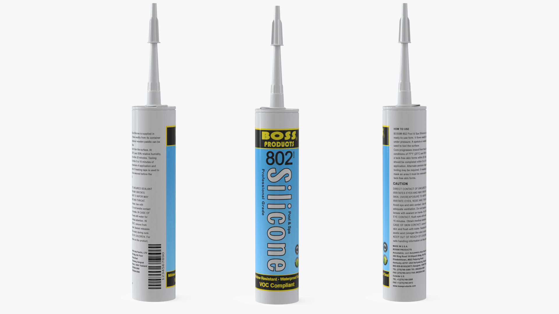 3D model Boss Products Silicone Sealant Tube