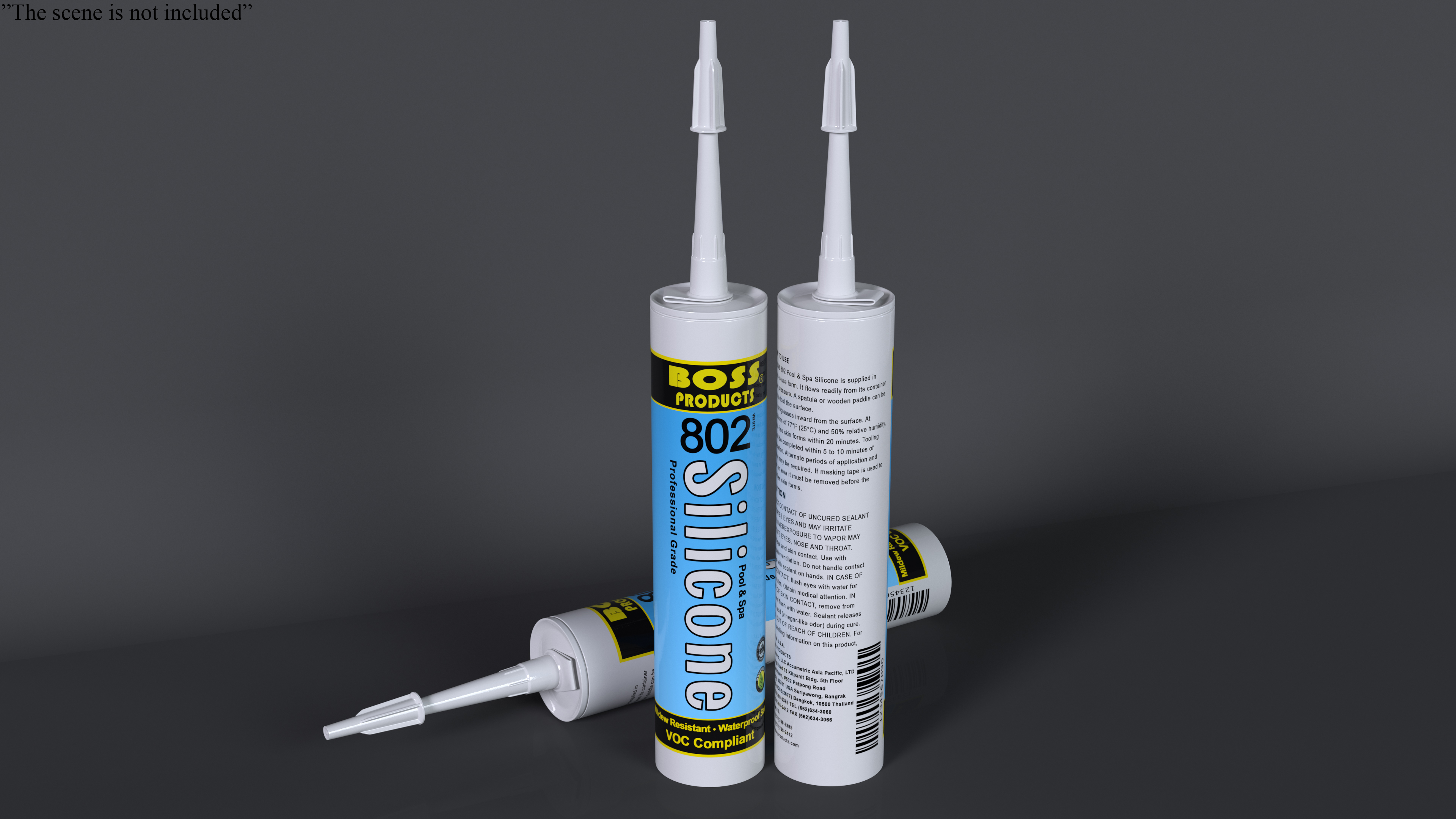 3D model Boss Products Silicone Sealant Tube