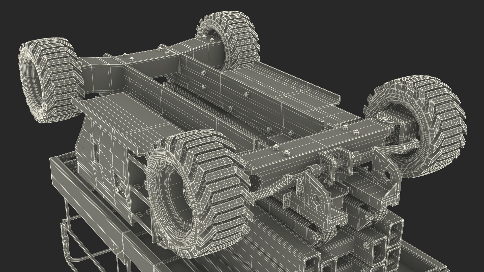 Industrial Heavy Duty Scissor Lift 3D model