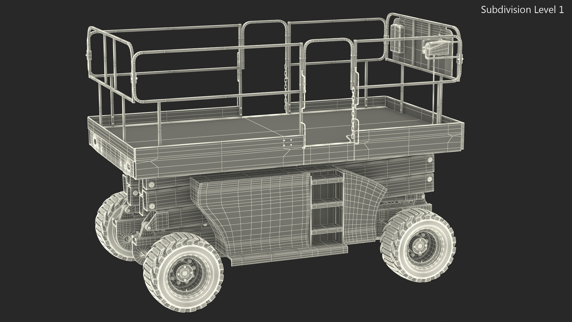 Industrial Heavy Duty Scissor Lift 3D model