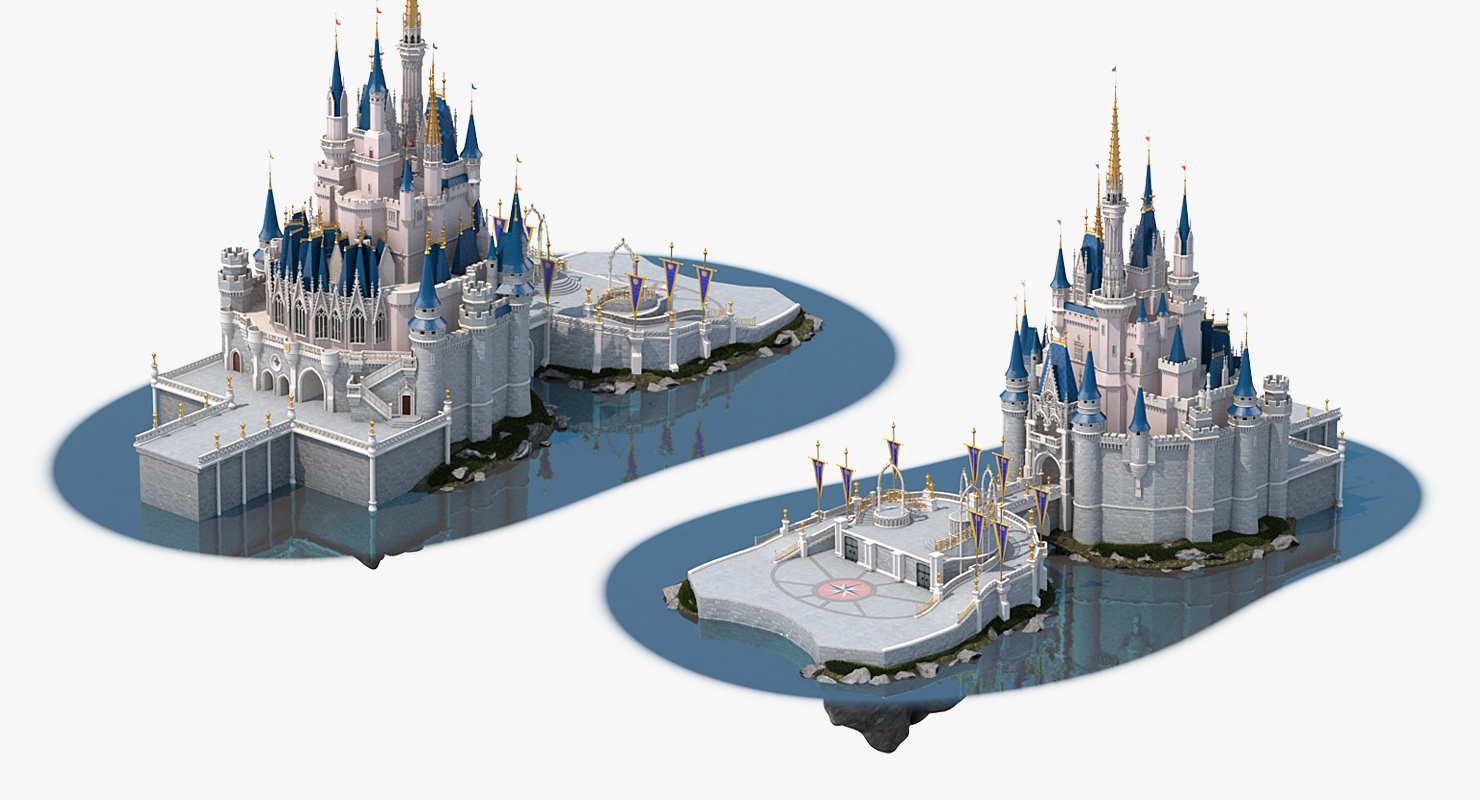 3D Cinderella Castle Fur