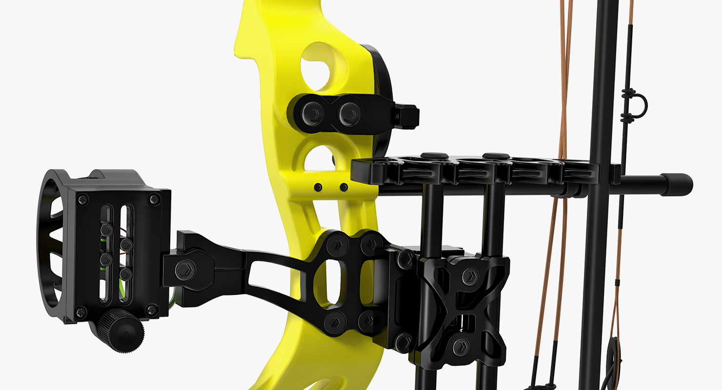 Yellow Compound Bow Bear Cruzer G2 3D model