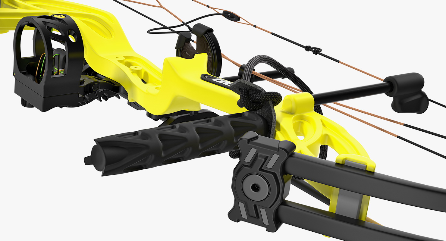 Yellow Compound Bow Bear Cruzer G2 3D model