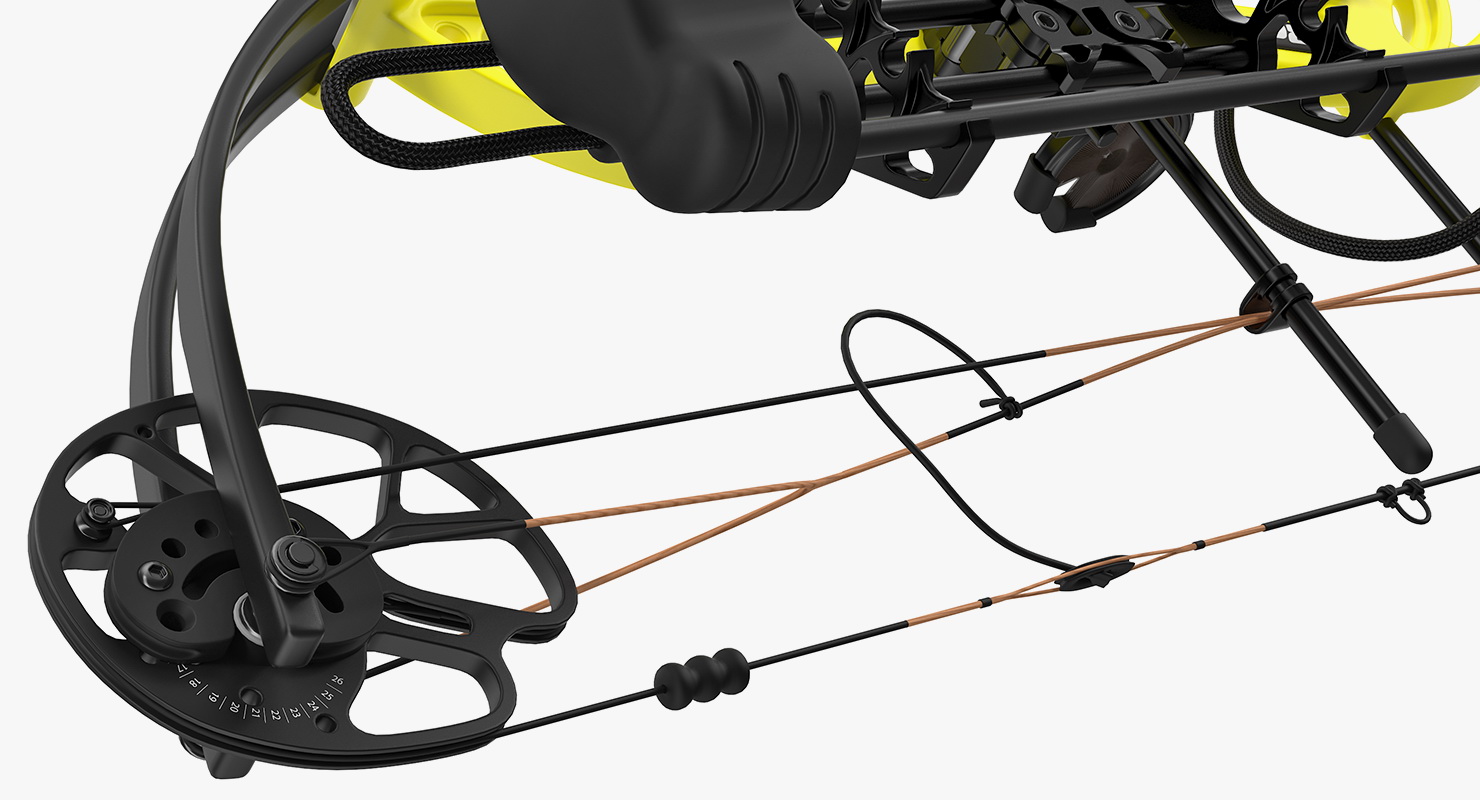 Yellow Compound Bow Bear Cruzer G2 3D model