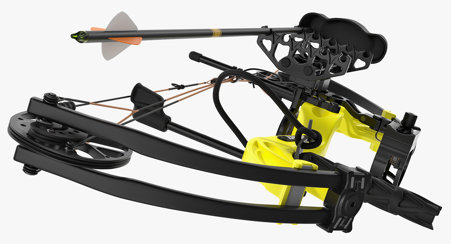 Yellow Compound Bow Bear Cruzer G2 3D model