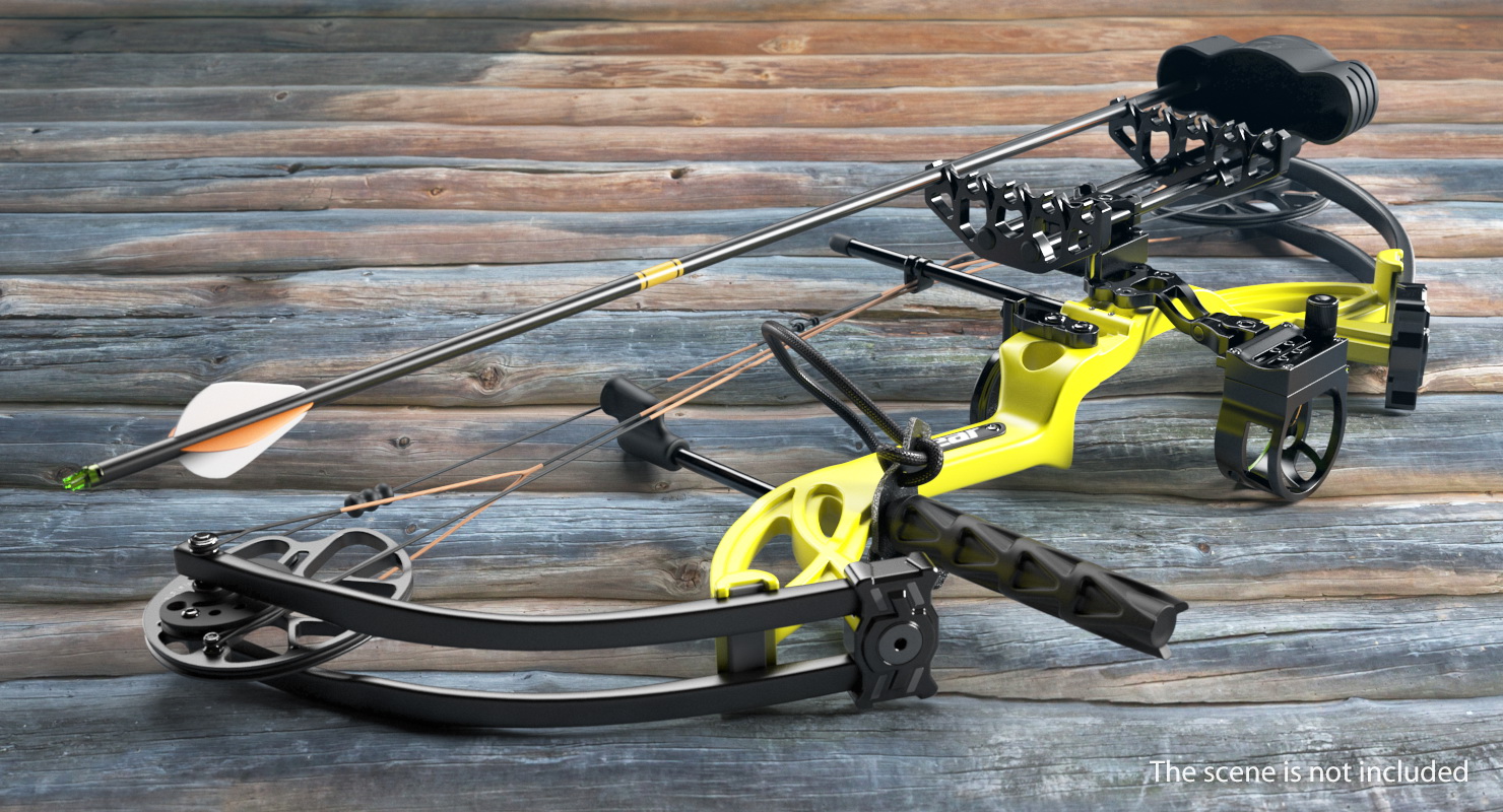 Yellow Compound Bow Bear Cruzer G2 3D model