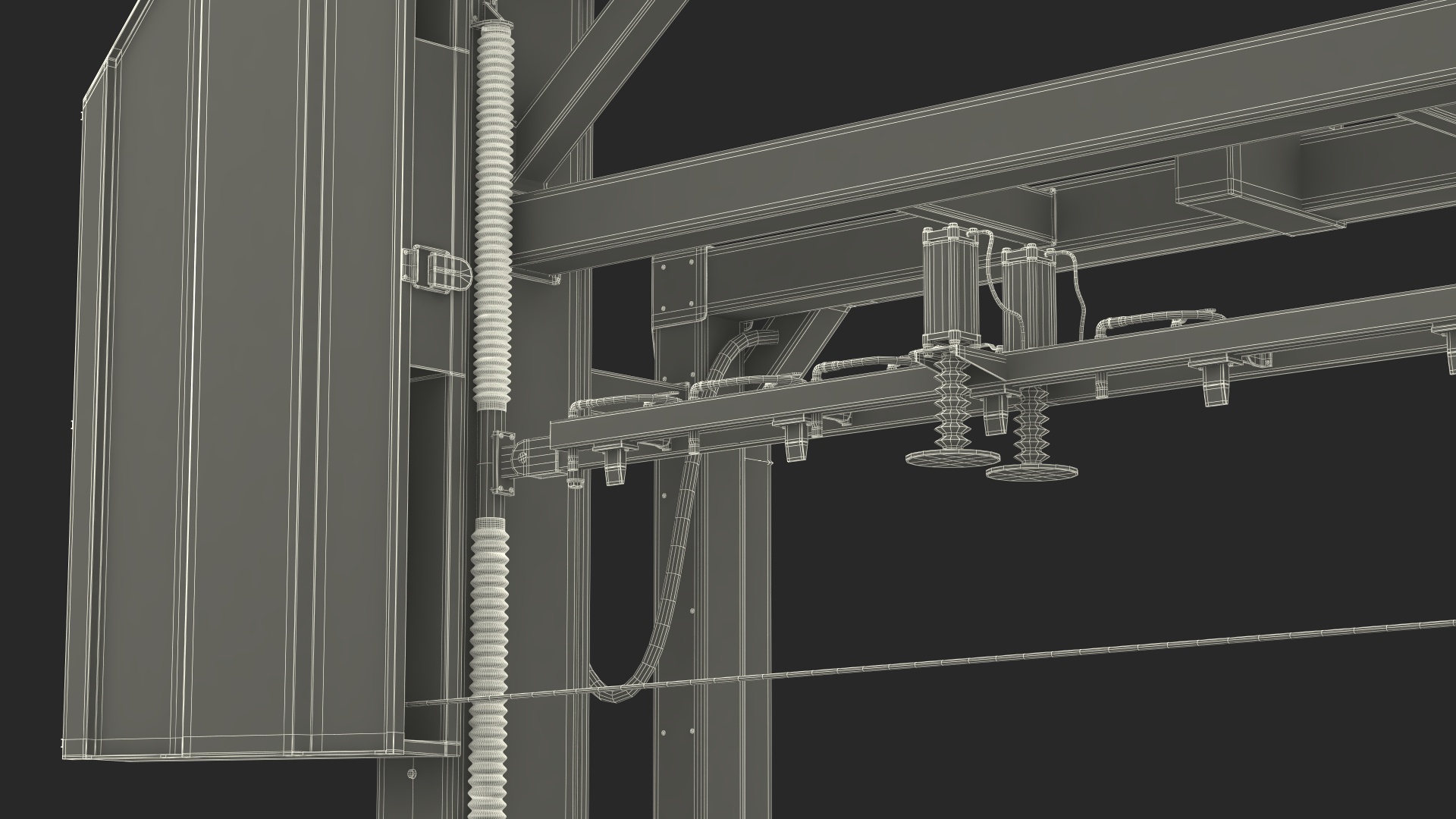 3D Diamond Wire Saw Rigged model