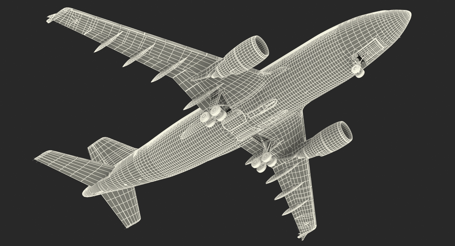 3D model Airbus A310 300 Pan American Rigged